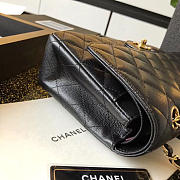 Chanel black medium size 25cm caviar black gold - 3