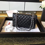 Chanel  black medium size 25 cm caviar black silver - 2