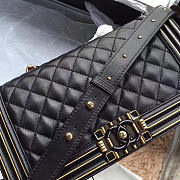 Chanel le boy bag black - 4