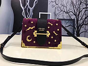 Prada Cahier Bag grape purple shoulder bag - 2