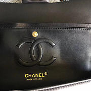 Chanel Calfskin Chevron Quilted 2.55 flap black bag 1112 - 3