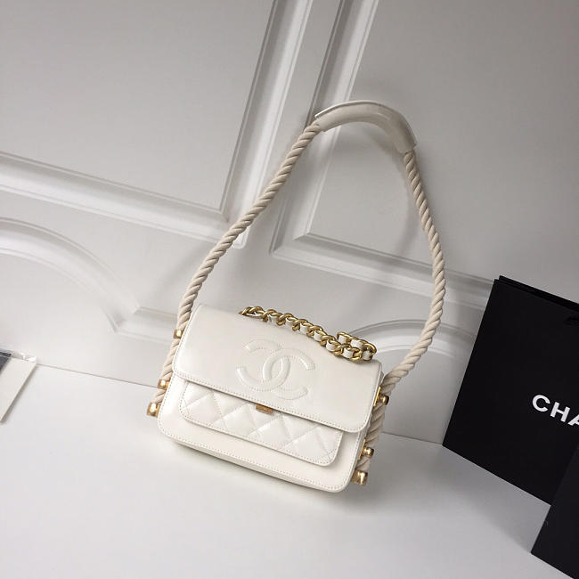 Chanel Flap Bag white AS0074 - 1