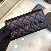 Chanel wallet lambskin with silver hardware - 3