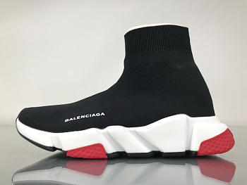 Balenciaga Speed Trainer Triple Black And Red shoes