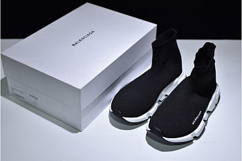 Balenciaga Speed Trainer Triple Black And White shoes