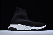 Balenciaga Speed Trainer Triple Black And White shoes - 4