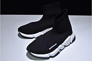 Balenciaga Speed Trainer Triple Black And White shoes - 3