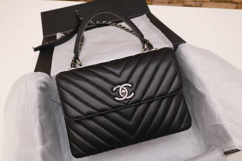 Chanel Chevron Trendy CC Small Flap Top Handle Bag A92236 - 2018