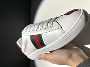 Gucci White Floral Ace Sneakers - 3