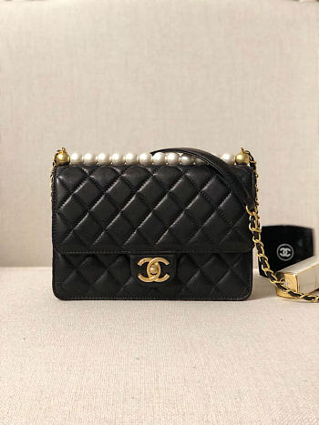 Chanel Woc Pearl rhombic Classic Flap Bag 