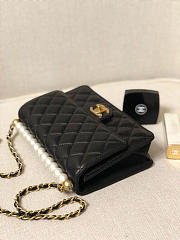 Chanel Woc Pearl rhombic Classic Flap Bag  - 6