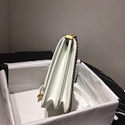 Boy Chanel Handbag 19.5cm White With Gold Hardware - 6