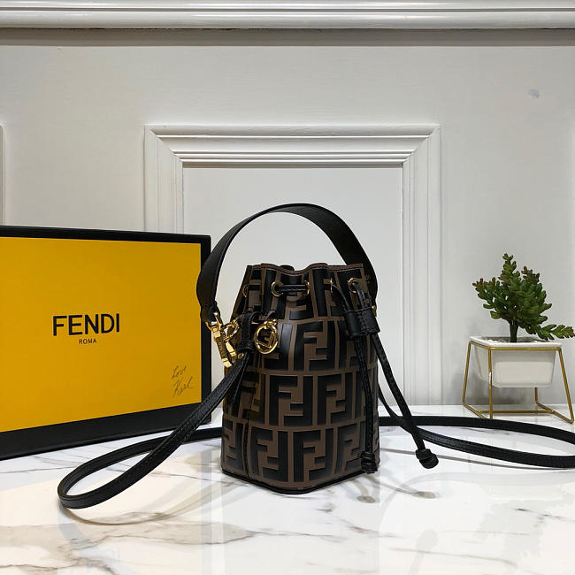 Fendi MON TRESOR Brown leather mini-bag - 1