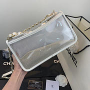 Chanel Transparent pearl sand bag White - 5