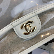 Chanel Transparent pearl sand bag White - 4