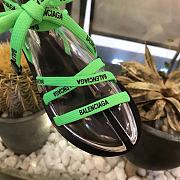 Balenciaga slippers black&green&orange  - 6