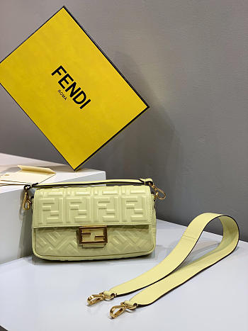 2019 Fendi bag BAGUETTE pale yellow