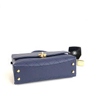 Chanel SHOULDER BAG Calfskin Blue - 5