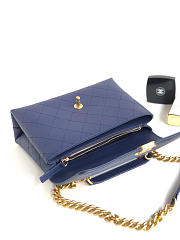 Chanel SHOULDER BAG Calfskin Blue - 3