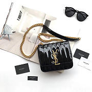 YSL VICKY SHOULDER BAG BLACK 17.5cm - 2