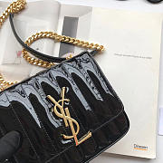 YSL VICKY SHOULDER BAG BLACK 17.5cm - 6