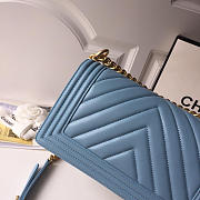 Chanel Chevron Lambskin Boy Bag  - 3