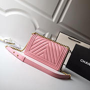 Chanel  Lambskin Boy Bag 25cm - 3