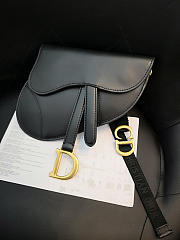 DIOR SADDLE CALFSKIN BELT BAG IN BLACK - 2