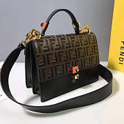 Fendi Kan I Shoulder Bag FF Black/Brown - 3