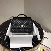 Chanel Flap Bag With Top Handle Black - 1