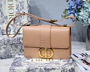 DIOR 30 MONTAIGNE CALFSKIN BAG NUDE - 1