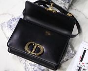 DIOR 30 MONTAIGNE CALFSKIN BAG BLACK - 4