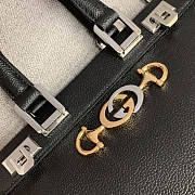 Gucci Zumi grainy leather small top handle bag Black - 3