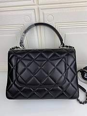 Chanel Trendy CC Flap Top Handle Bag with Silver Hardware - 3