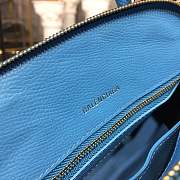 BALENCIAGA VILLE TOP HANDLE XXS BLUE BAG  - 2