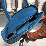 BALENCIAGA VILLE TOP HANDLE XXS BLUE BAG  - 3