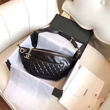 Chanel Quilted Waist Bag Fanny Pack Back 