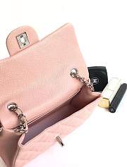 Chanel 20cm Classic Flap Bag Pink Caviar Leather sliver&gold hardware - 2