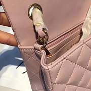 Chanel 20cm Classic Flap Bag Pink Lambskin Leather gold hardware - 2