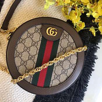 Gucci Ophidia mini GG round shoulder bag 