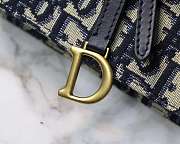 DIOR OBLIQUE SADDLE BELT BAG - 6