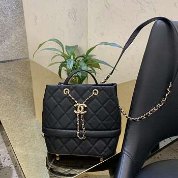 Chanel bucket bag Caviar calfskin Black