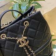 Chanel bucket bag Caviar calfskin Black - 2