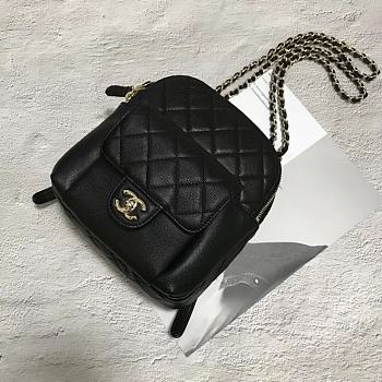 Chanel Backpack Caviar Leather Black