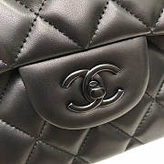 Chanel classic CF Lambskin Soft Leather Quilted Bag 25cm All Black  - 4