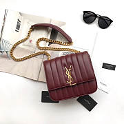 VICKY SHOULDER BAG ORIGINAL LEATHER MAROON - 1