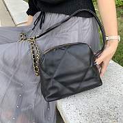 Chanel Lambskin small bowling bag black - 5