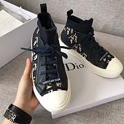 DIOR TECHNICAL KNIT OBLIQUE MID-TOP SNEAKER - 2