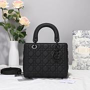 LADY DIOR BLACK ULTRA-MATTE BAG SO BLACK - 6