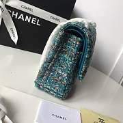 Chanel 25cm Tweed & Gold-Tone Metal Double Flap Bag - 3